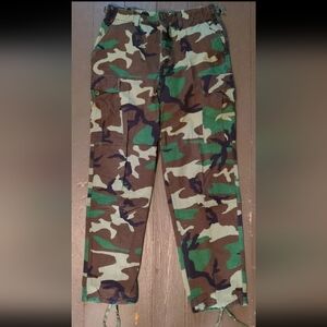Military Pants Medium Regular Woodland Camouflage M81 BDU Cargo Combat U.S. Army